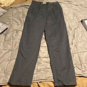 Women’s black wrinkle-free Bayside pants, ultra high rise.